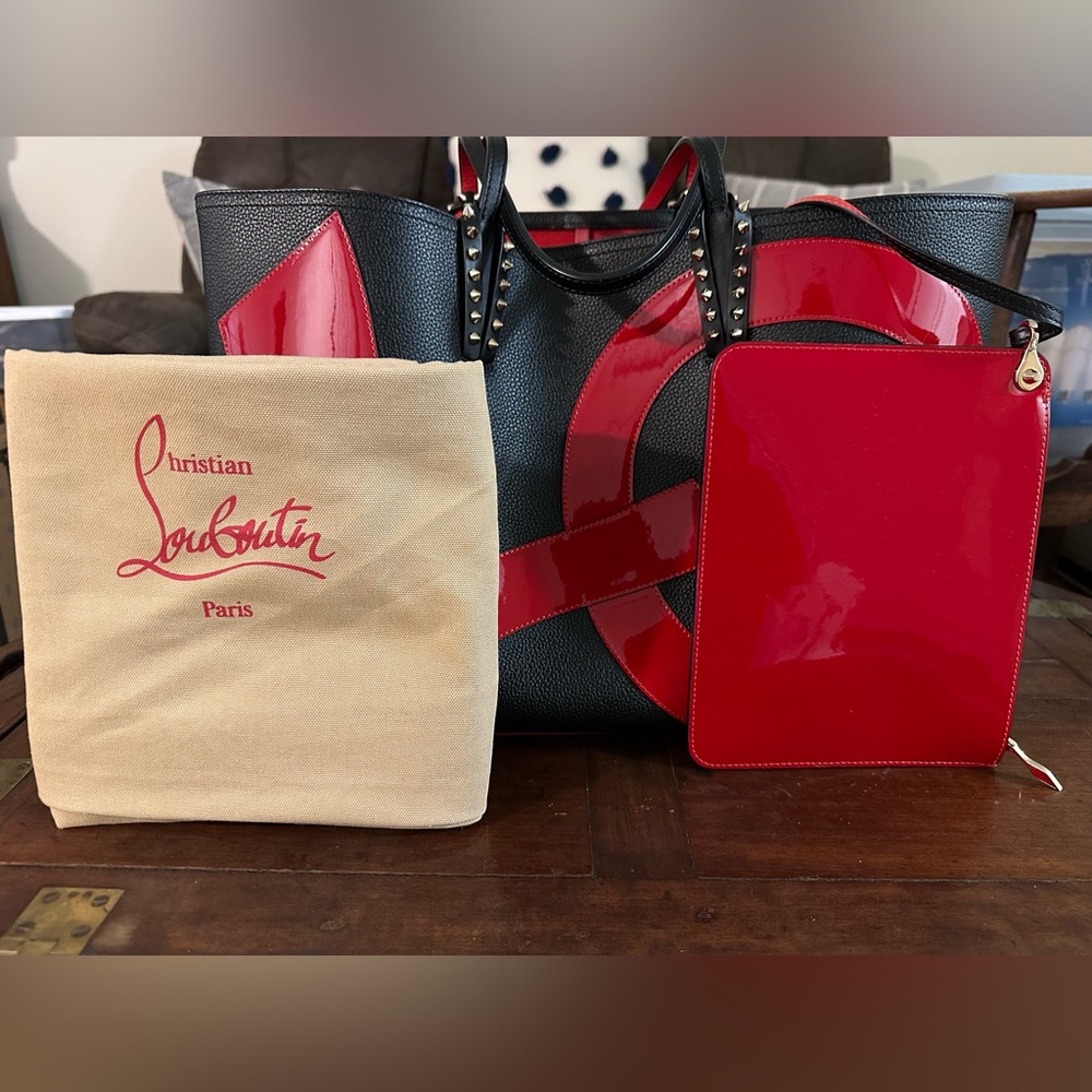 Christian Louboutin Black and Red Women's Bag